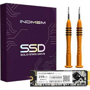 بديل محرك أقراص فلاش INDMEM SATA SSD سعة 256 جيجابايت ثلاثي الأبعاد TLC لجهاز MacBook Pro Retina منتصف 2012، أواخر 2012، أوائل 2013 A1425 (EMC 2557/2672)، A1398 (EMC 2512/2673) in Kuwait