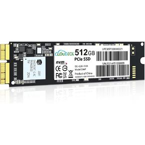 محرك الأقراص الصلبة الداخلي Cloudeck NVMe SSD 512GB PCIe Gen3x4 مع 3D NAND لجهاز MacBook Air (منتصف 2013-2017)، وMacBook Pro (Retina، أواخر 2013-منتصف 2015)، وMac Pro(2013) وMini (2014)، وiMac(2013-) 2017) in Kuwait