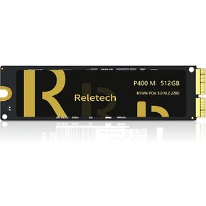 محرك الأقراص الصلبة Reletech 512GB SSD NVMe M.2 Gen 3x4 ترقية محرك الأقراص الصلبة لجهاز MacBook Air (منتصف 2013-2017) MacBook Pro (Retina، أواخر 2013 - منتصف 2015) Mac Pro(2013)&Mini (2014)، iMac(2013-2017) ( P400M، 512 جيجابايت) in Kuwait