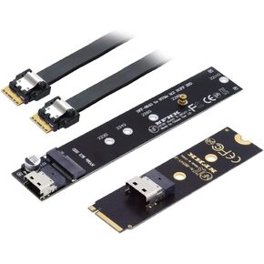 NGFF B+M Key NVME M-Key 22x30mm to 22x42mm Male to Female Extension Adapter Compatible with Legion Go ThinkPad 2230 2242 SSD in Saudi Arabia