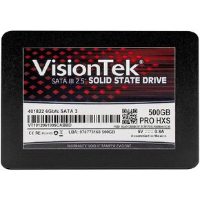 VisionTek PRO HXS 7mm 2.5 Inch SATA III SSD - 256GB - Desktops, Laptops, Mac Systems in Saudi Arabia