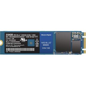 Western Digital 500GB WD Blue SN500 NVMe Internal SSD - Gen3 PCIe, M.2 2280, 3D NAND, Up to 1700 MB/s - WDS500G1B0C in Kuwait