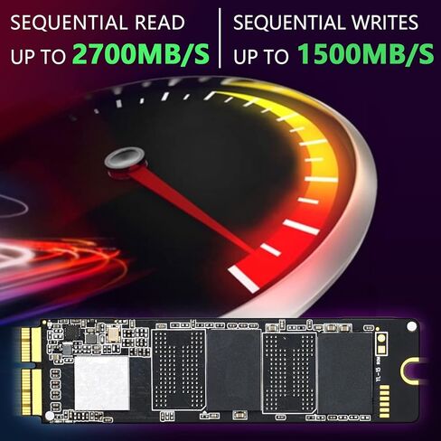 محرك الأقراص الصلبة الداخلي ROGOB 512GB PCIe SSD Gen3*4 NGFF، ترقية السرعة ومحرك التخزين لأجهزة Mac 2013-17، MacBook، Mac Pro، Air، Mini، iMac in Kuwait