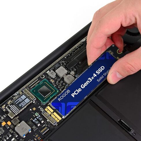 محرك الأقراص الصلبة الداخلي ROGOB 512GB PCIe SSD Gen3*4 NGFF، ترقية السرعة ومحرك التخزين لأجهزة Mac 2013-17، MacBook، Mac Pro، Air، Mini، iMac in Kuwait