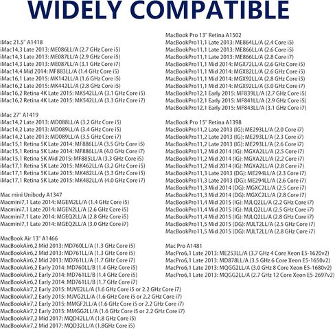 محرك الأقراص الصلبة الداخلي ROGOB 512GB PCIe SSD Gen3*4 NGFF، ترقية السرعة ومحرك التخزين لأجهزة Mac 2013-17، MacBook، Mac Pro، Air، Mini، iMac in Kuwait