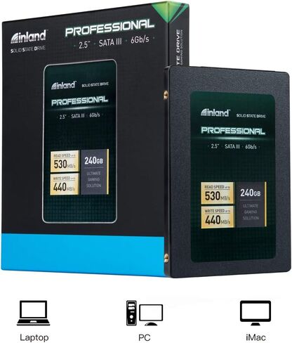 INLAND Pro 5 Pack 512GB SATA SSD 3D NAND 2.5" Internal Solid State Drive in Saudi Arabia