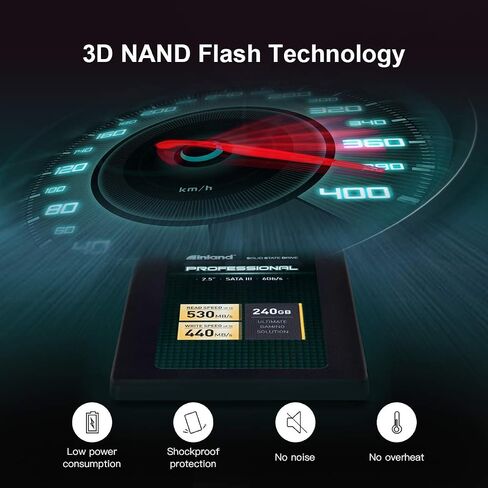 INLAND Pro 5 Pack 512GB SATA SSD 3D NAND 2.5" Internal Solid State Drive in Saudi Arabia