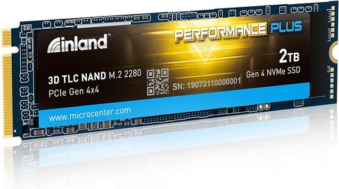 INLAND 1TB Gaming Performance Plus NVMe Internal Gaming SSD Solid State Drive with Heatsink Optimized for PS5 - Gen4 PCIe, M.2 2280, DRAM Cache, 176-Layer TLC 3D NAND Flash, Up to 7000MB/s in Kuwait
