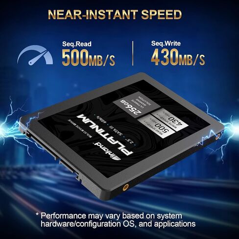 محرك الأقراص الداخلي ذو الحالة الصلبة INLAND Platinum سعة 1 تيرابايت SSD SATA III مقاس 2.5 بوصة ثلاثي الأبعاد NAND in Kuwait