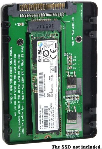 SFF-8639 NVME U.2 to Combo NGFF M.2 M-Key SATA PCIe SSD Adapter for Mainboard Replace SSD 750 p3600 p3700 in Kuwait