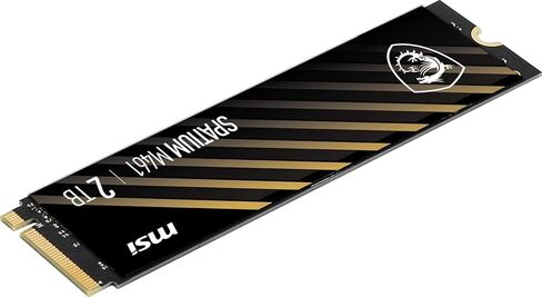 MSI وسيط تخزين ذو حالة ثابتة داخلي M461 بمنفذ PCIe 4.0 وذاكرة مستديمة M.2 سعة 2 تيرابايت ومنفذ الملحقات الاضافية السريع الجيل الرابع من سباتيوم (سباتيوم M461 PCIe 4.0 NVMe M.2 2TB) in Kuwait