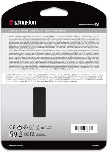 كينغستون SSD داخلي KC600 SKC600B/512G مقاس 2.5 انش، ساتا Rev 3.0، تي ال سي ثلاثي الابعاد، تشفير XTS-AES 256-bit - مع مجموعة ترقية in Saudi Arabia