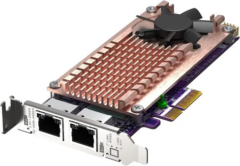 كيو ناب QM2-2P2G2T2 x PCIe Gen3 M.2 NVMe SSD و2 × بطاقة توسيع منفذ 2.5GbE لتعزيز الأداء in Saudi Arabia
