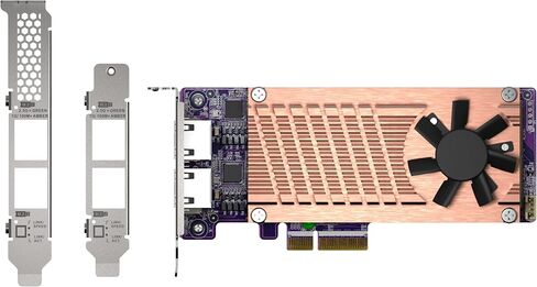 كيو ناب QM2-2P2G2T2 x PCIe Gen3 M.2 NVMe SSD و2 × بطاقة توسيع منفذ 2.5GbE لتعزيز الأداء in Saudi Arabia