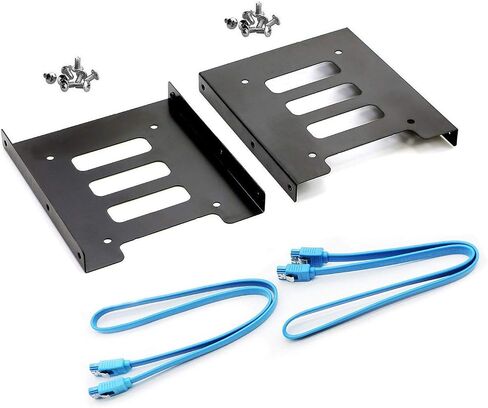HDD SSD Mounting Bracket 2.5 to 3.5 Adapter Hard Drive Holder (Single Drive, Pack of 2) in Kuwait