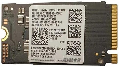 ذاكرة مستديمة 2242 SSD بمنفذ الملحقات الاضافية السريع 256GB (PM991A) (او اي ام) in Saudi Arabia