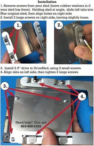 SMR DRIVESLED Mac Pro Tower SSD Drive Sled 2.5 محول بواسطة Wegener Media in Kuwait