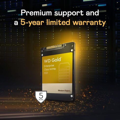 Western Digital 3.84TB WD Gold SN600 Enterprise Class NVMe Internal SSD - U.2 PCIe, 2.5"/7mm - WDS384T1D0D in Saudi Arabia