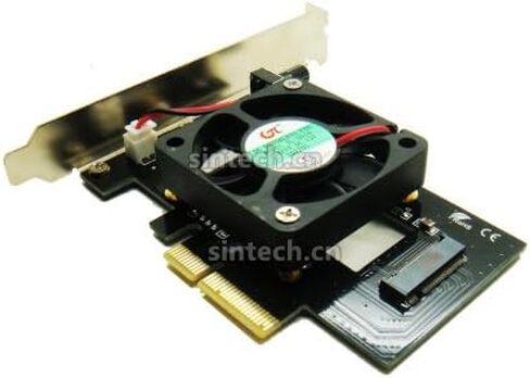 Sintech NVME PCIe,M.2(NGFF) M Key SSD to PCI-e X4 X16 Adapter Card with Heatsink,Compatible for Samsung 960 970 EVO in Saudi Arabia