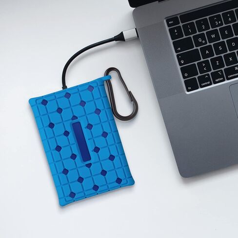 حافظة سيليكون kwmobile متوافقة مع Samsung T7 Portable SSD - حافظة واقية لمحرك SSD - أسود in Kuwait
