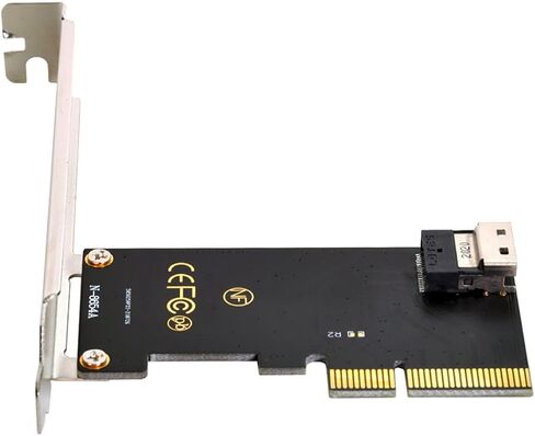 NFHK NGFF M-Key NVME إلى U.2 U2 Kit SFF-8639 إلى SFF-8654 Slimline SAS PCIe SSD محول للوحة الرئيسية in Kuwait