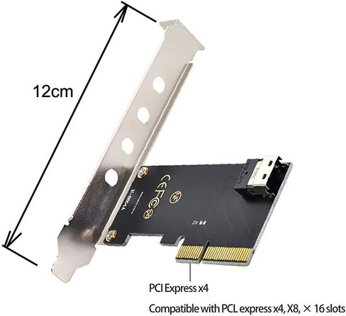 NFHK NGFF M-Key NVME إلى U.2 U2 Kit SFF-8639 إلى SFF-8654 Slimline SAS PCIe SSD محول للوحة الرئيسية in Kuwait