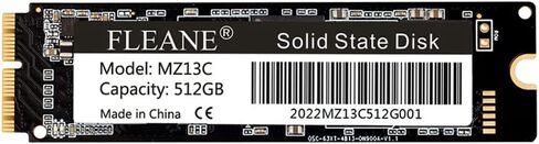 FLENE MZ13C 512GB SSD لجهاز MacBook Air (منتصف 2013-2017) A1465 A1466، MacBook Pro (أواخر 2013-2015) A1398 A1502، iMac Pro A1481 (أواخر 2013)، Mac Mini A1347 (أواخر 2014) in Kuwait