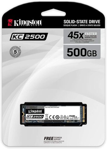 Kingston KC2500 500 GB Solid State Drive - M.2 2280 Internal - PCI Express NVMe (PCI Express NVMe 3.0 x4) in Saudi Arabia