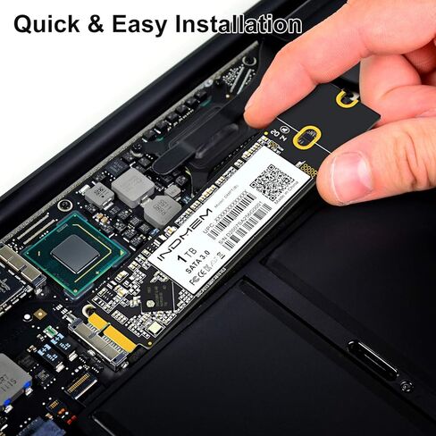 محرك أقراص صلبة SSD ساتا من إندمي 1 تيرابايت ثلاثي الأبعاد تي ال سي فلاش مع أدوات لأجهزة ماك بوك آير صنع في منتصف 2012 A1465 (EMC 2558)، A1466 (EMC 2559) in Kuwait