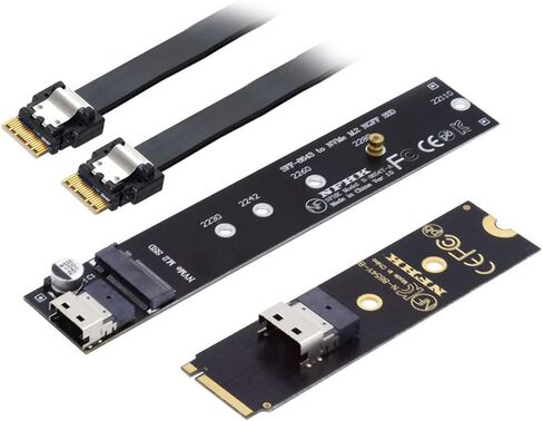 NGFF B+M Key NVME M-Key 22x30mm إلى 22x42mm ذكر إلى أنثى محول تمديد متوافق مع Legion Go ThinkPad 2230 2242 SSD in Kuwait