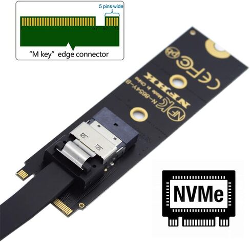 NGFF B+M Key NVME M-Key 22x30mm إلى 22x42mm ذكر إلى أنثى محول تمديد متوافق مع Legion Go ThinkPad 2230 2242 SSD in Kuwait