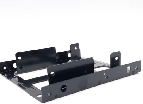 Misaso طبقة مزدوجة SSD معدنية 2.5 إلى 3.5 تركيب داخلي للكمبيوتر SSD القرص الصلب المزدوج سطح المكتب محول محول قوس in Saudi Arabia