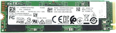 محرك الحالة الصلبة L33592-001 قطع غيار بديلة متوافقة لـ HP Intel 660p SSDPEKNW512G8H 512GB PCI Express 3.0 x4 QLC NVMe M.2 2280 SSD داخلي in Saudi Arabia