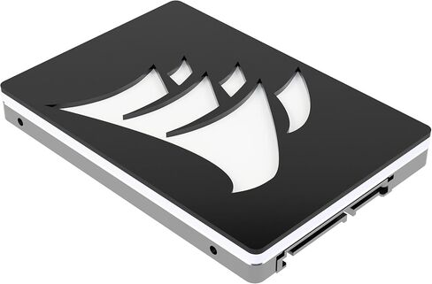 SSD 2.5 Inch Hard Drive Cover with Corsair Logo Design with Adhesive Backing - Black and White in Saudi Arabia
