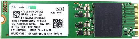 Hynix HFM256GDJTNG BC501 256GB M.2 2280 PCI-Express 3.0 NVMe SSD Solid State Drive L15194-001 Compatible Replacement Spare Part for Sk Compatible and Other Systems in Saudi Arabia