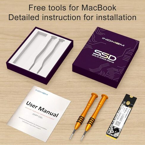 ترقية محرك فلاش INDMEM AHCI SATA SSD 512GB 3D تي ال سي لأجهزة MacBook Air Mid 2012 A1465 (EMC 2558)، A1466 (EMC 2559) in Kuwait