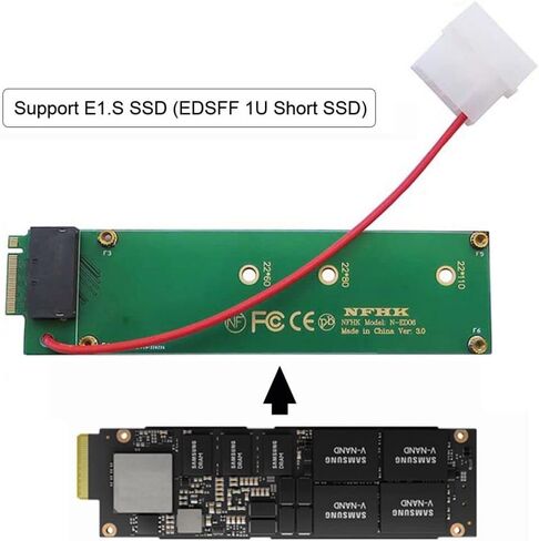 chenyang NVMe EDSFF GEN-Z E1.S SSD to U.2 SFF-8639 Host Adapter for 9.5mm/15mm/25mm EDSFF 1U Short SSD in Kuwait