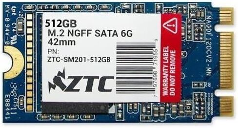 محرك الاقراص الصلبة ZTC 512GB Armor 42mm M.2 NGFF 6G SSD ذو حالة ثابتة. موديل ZTC-SM201-512G in Kuwait