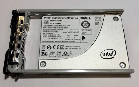 محرك أقراص الحالة الصلبة Intel 120GB SSD 2.5 بوصة 6 جيجابت/ثانية SATA الطراز: SSDSC2BB120G7R DP/N: 394XT in Saudi Arabia