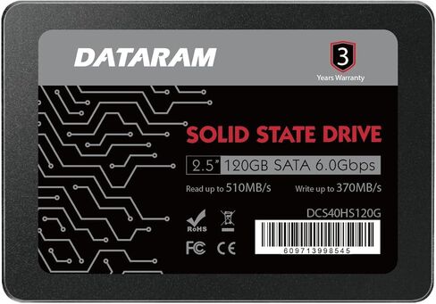 محرك الأقراص الصلبة Dataram سعة 120 جيجابايت مقاس 2.5 بوصة SSD متوافق مع HP PRODESK 600 G3 (Mini) in Kuwait