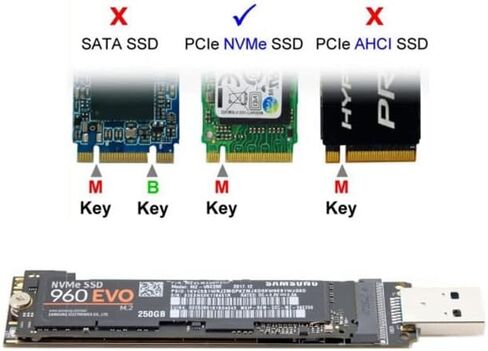 chenyang USB 3.0 to NVME M-Key M.2 NGFF SSD External PCBA Conveter Adapter with Flash Disk Case in Saudi Arabia