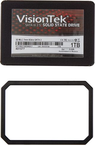 VisionTek Products 900981 1TB 3D MLC 7mm 2.5" Solid State Drive 550 MB/s Read 445 MB/s Write, 1 TB in Saudi Arabia