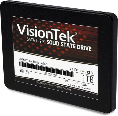 VisionTek Products 900981 1TB 3D MLC 7mm 2.5" Solid State Drive 550 MB/s Read 445 MB/s Write, 1 TB in Saudi Arabia