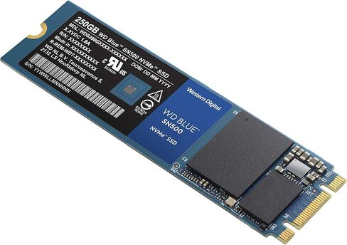 Western Digital 500GB WD Blue SN500 NVMe Internal SSD - Gen3 PCIe, M.2 2280, 3D NAND, Up to 1700 MB/s - WDS500G1B0C in Kuwait