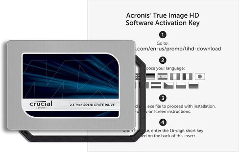 (Old Model) Crucial MX200 500GB SATA 2.5" 7mm (with 9.5mm Adapter) Internal Solid State Drive - CT500MX200SSD1 in Saudi Arabia