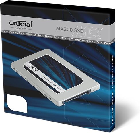 (Old Model) Crucial MX200 500GB SATA 2.5" 7mm (with 9.5mm Adapter) Internal Solid State Drive - CT500MX200SSD1 in Saudi Arabia