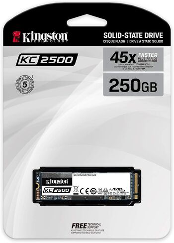 Kingston KC2500 250 GB Solid State Drive - M.2 2280 Internal - PCI Express NVMe (PCI Express NVMe 3.0 x4) in Saudi Arabia