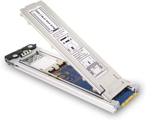 Icy Dock ToughArmor MB852M2PO-B Caddy Rack Mobile, 2X SSD NVMe M.2 Drive Adapter for Odd Ultra Slim (9.5mm) CD/DVD Drive Bay with OCuLink SFF-9402 Connector in Saudi Arabia
