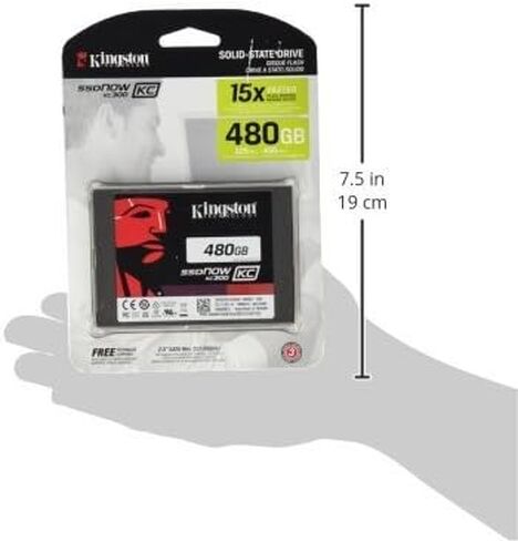 Kingston Digital 180 GB SSDNow KC300 SATA 3 2.5-Inch Solid State Drive with Adapter SKC300S37A/180G in Saudi Arabia