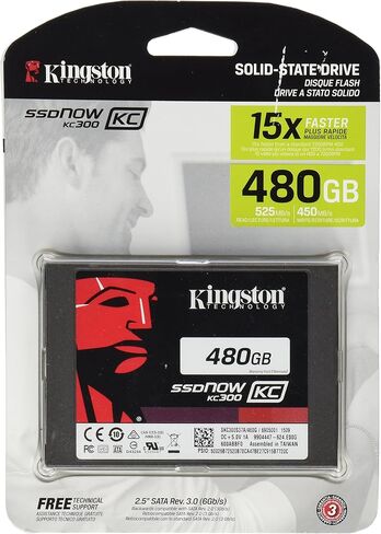 Kingston Digital 180 GB SSDNow KC300 SATA 3 2.5-Inch Solid State Drive with Adapter SKC300S37A/180G in Saudi Arabia